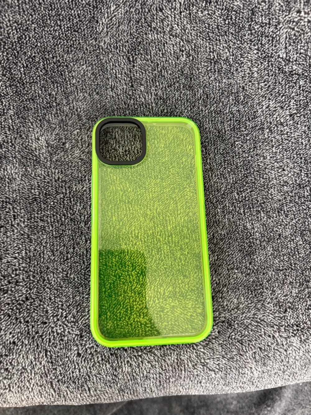 Apple iPhone 14 
 Neon Green Clear Protective Phone Case